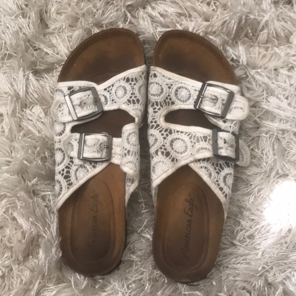Lace sandals